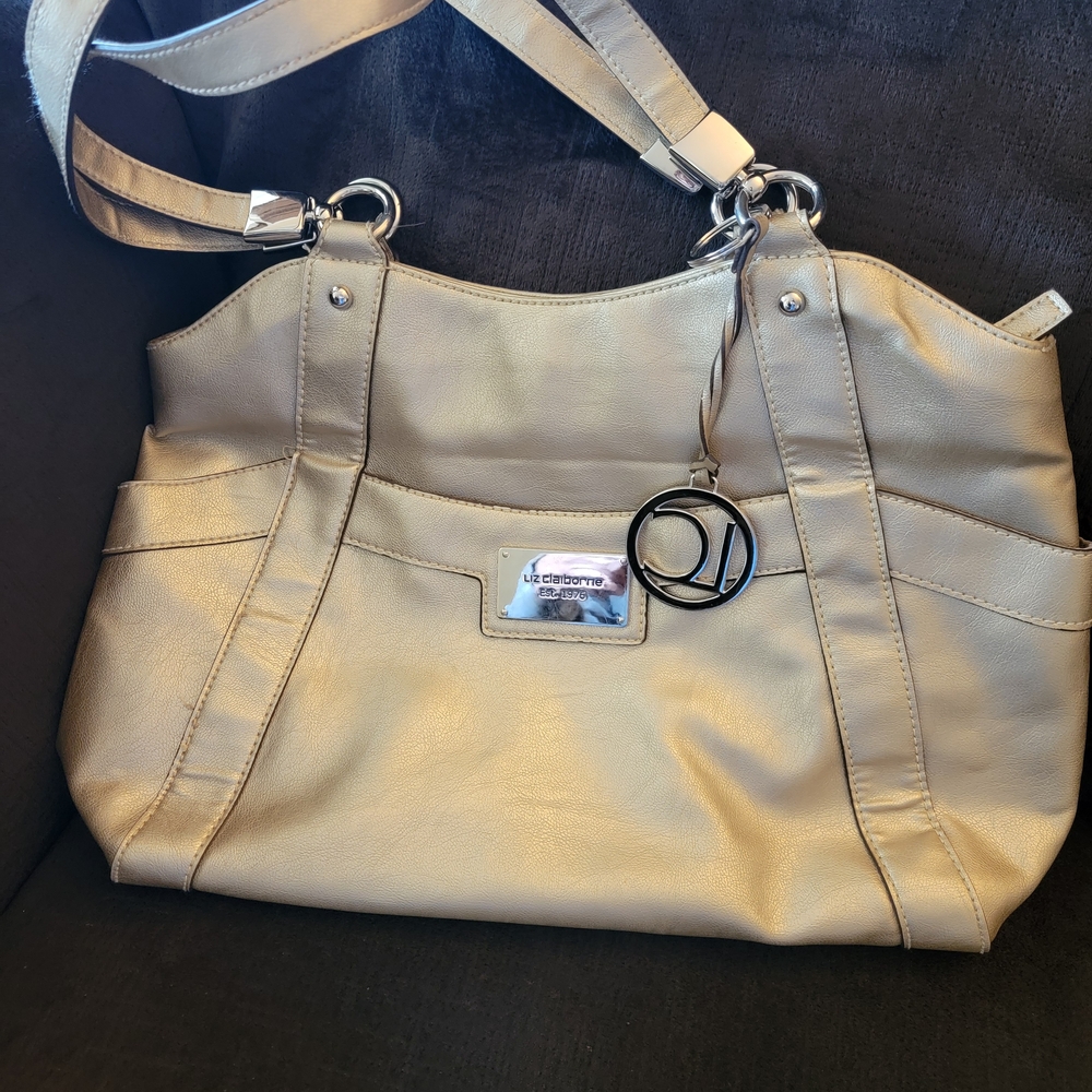 Liz Claiborne Metallic Gold Shoulder Bag
